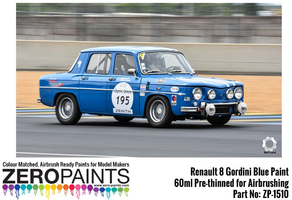 Renault 8 Gordini Blue (Bleu Gordini) Paint 60ml ZP-1510